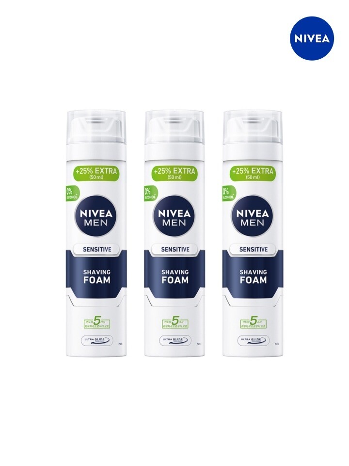 니베아 [니베아]니베아 맨 센서티브 쉐이빙 폼 250ml 3개