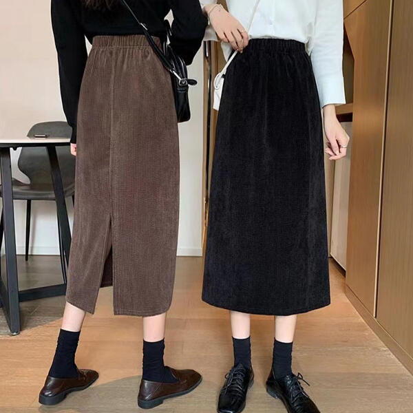 cafls 아트박스 아트박스/홀리지 (핵따듯) 베리토 따듯한 기모안감 코듀로이 롱스커트