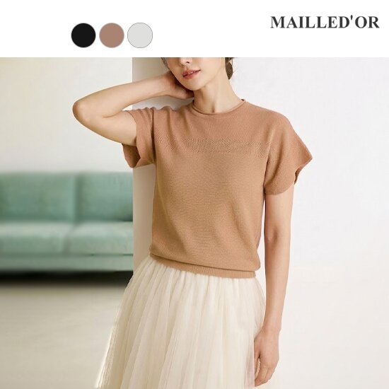 [홈쇼핑인기]마예도르 시스루 홀가먼트 프릴소매 풀오버 1종