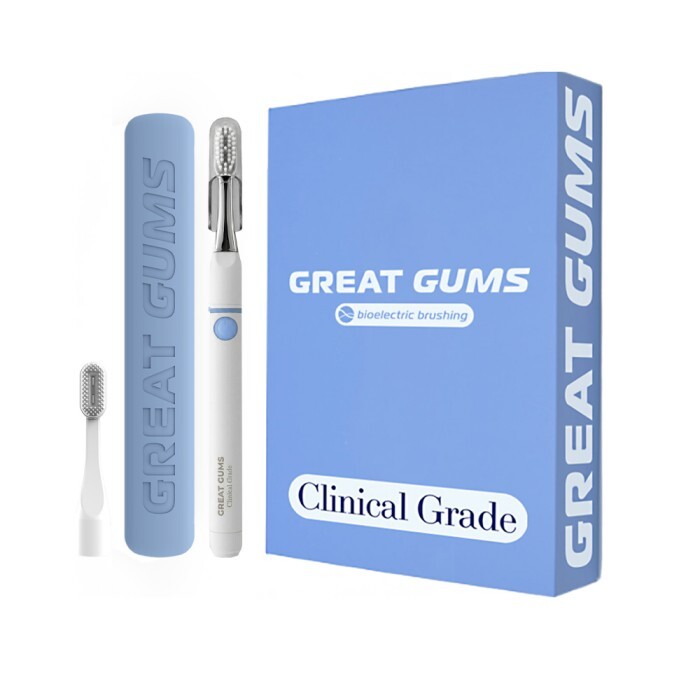 Suzhou Weiyeda Electronics 트로마츠 그레이트검즈 Clinical Grade 치석 플라그 제거 생체전류 칫솔 세트 TROMATZ-GGCG