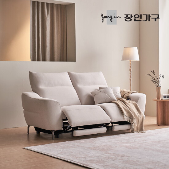 [장인가구](착불) 오실리아 3인용 양방향 전동 리클라이너 패브릭 소파