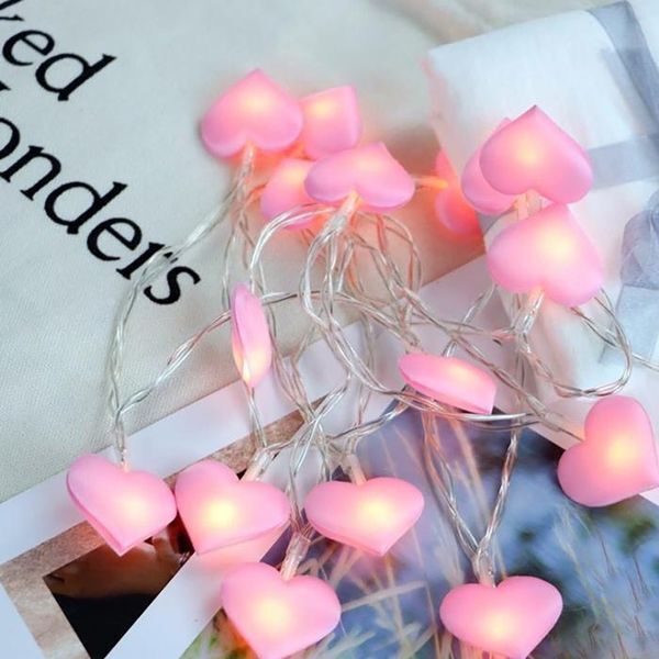 셀러허브(하프클럽) [하프클럽/셀러허브]10구 LED 하트뿅 이벤드 가랜드전구(1.5M) (핑크)