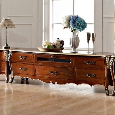 텐바이텐 [코세드] 로잔 거실장 (엔틱브라운/화이트)