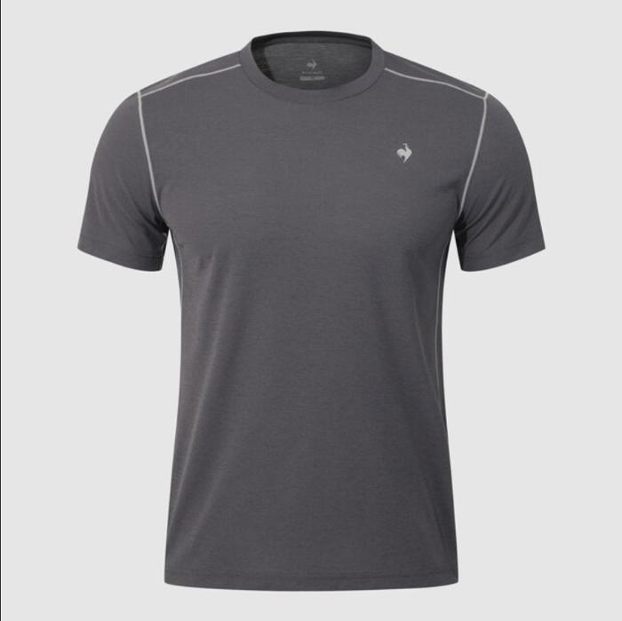 셀러허브 스포츠 르꼬끄 QR213ERS41 유니 르프레쉬 슬럽 반팔티 /  DARK GRAY