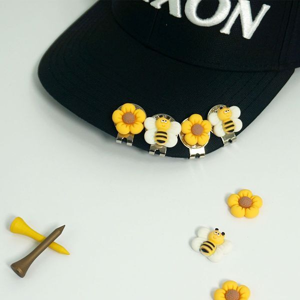 바로스포츠 [하프클럽/바로스포츠]꽃 벌 골프 볼마커 자석 골프 볼마크