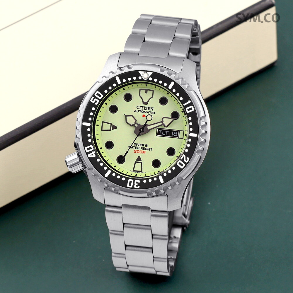 시티즌 시티즌 NY0040-50W 프로마스터 마린 시리즈 다이버 오토매틱 남자 메탈 시계 d