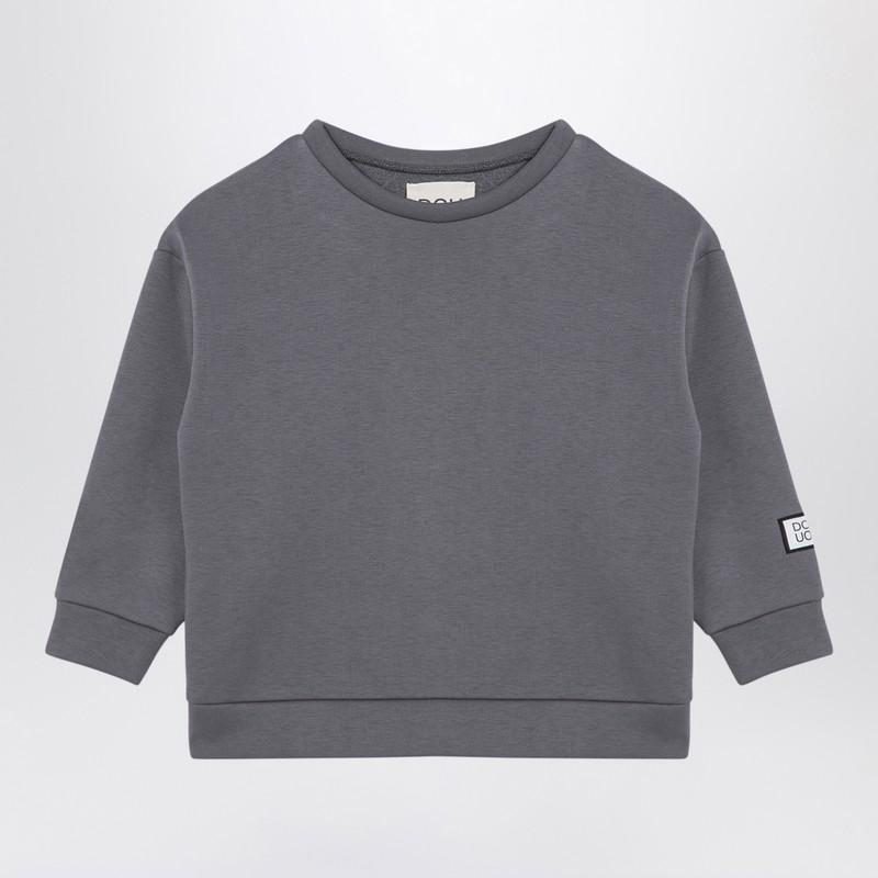 기타 24 F/W DOUUOD 그레이 코튼 블렌드 크루넥 맨투맨 (KIDS ) DV4P70-BZ2502-929 B0051855065