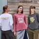 [아쿠아리모네](아쿠아리모네) 25FW 여성 피그먼트 긴팔 티셔츠 3종