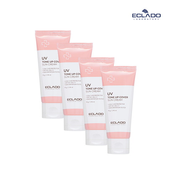 [에끌라두](정상가:154,000원)[4개구성] 에끌라두 UV 톤업커버 선크림 SPF50+ PA++++ 70g