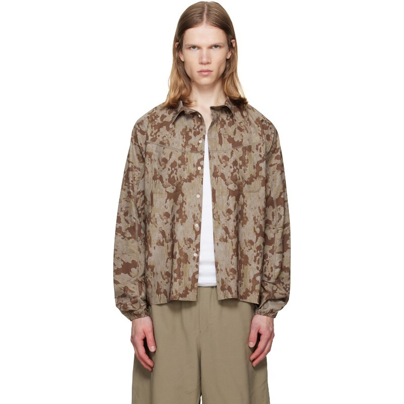새티스파이 새티스파이 카키 피스쉘 리버 셔츠 11143-59G02 Camo sublimation