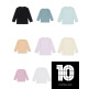 [탑텐키즈]MKD5TS3901 아동) 에센셜 USA코튼 베이직 9부 티셔츠