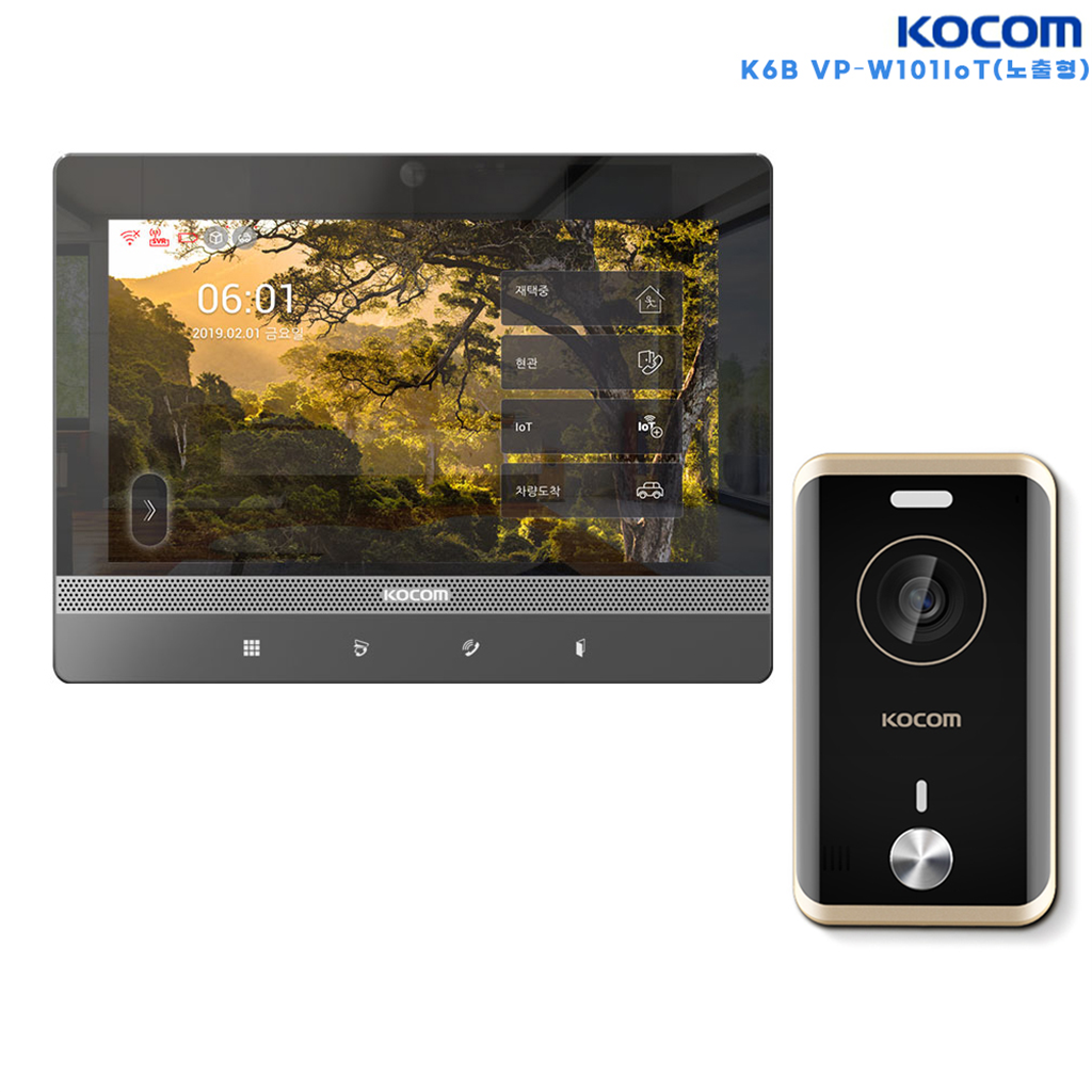 코콤 코콤 코콤 인천 청라 봄빌딩 교체 비디오폰 K6B VP-W101IoT(노출형) (마감판 포함)