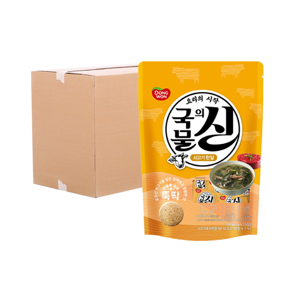 기타브랜드 [박스] 동원 국물의 신 쇠고기한알 4g 25입(파우치) 20입