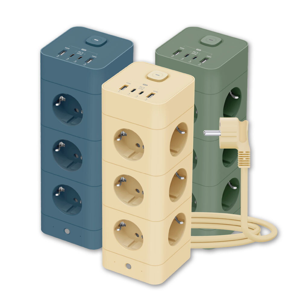 에코너 에코너 타워 멀티탭 3단 16구