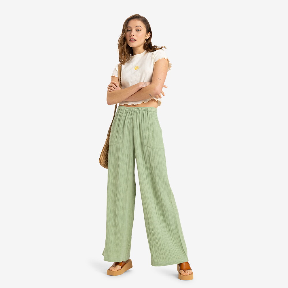 록시 왓어 바이브 비치 롱팬츠 RF11LP028GHZ