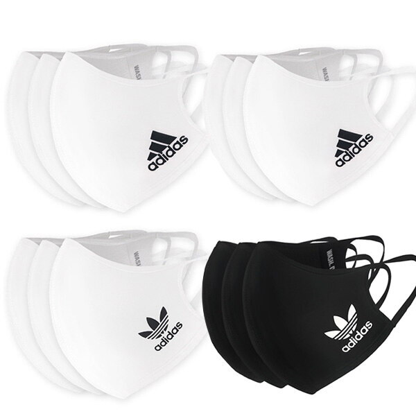 아디다스 [아디다스]아디다스 퍼포먼스 스포츠 마스크 페이스 커버 3P 세트