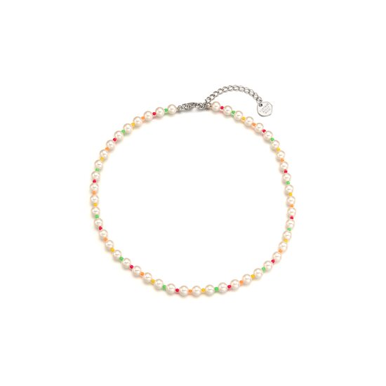 [빈티지헐리우드] Pop Color Beads n Pearl Necklace_VH2279NE122M