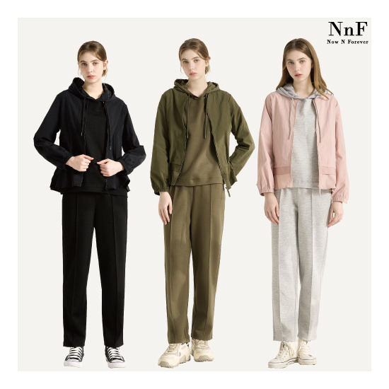 [엔엔에프]25SS 여성 이지 멀티웨어 3종(점퍼+후드티+팬츠)_N01W