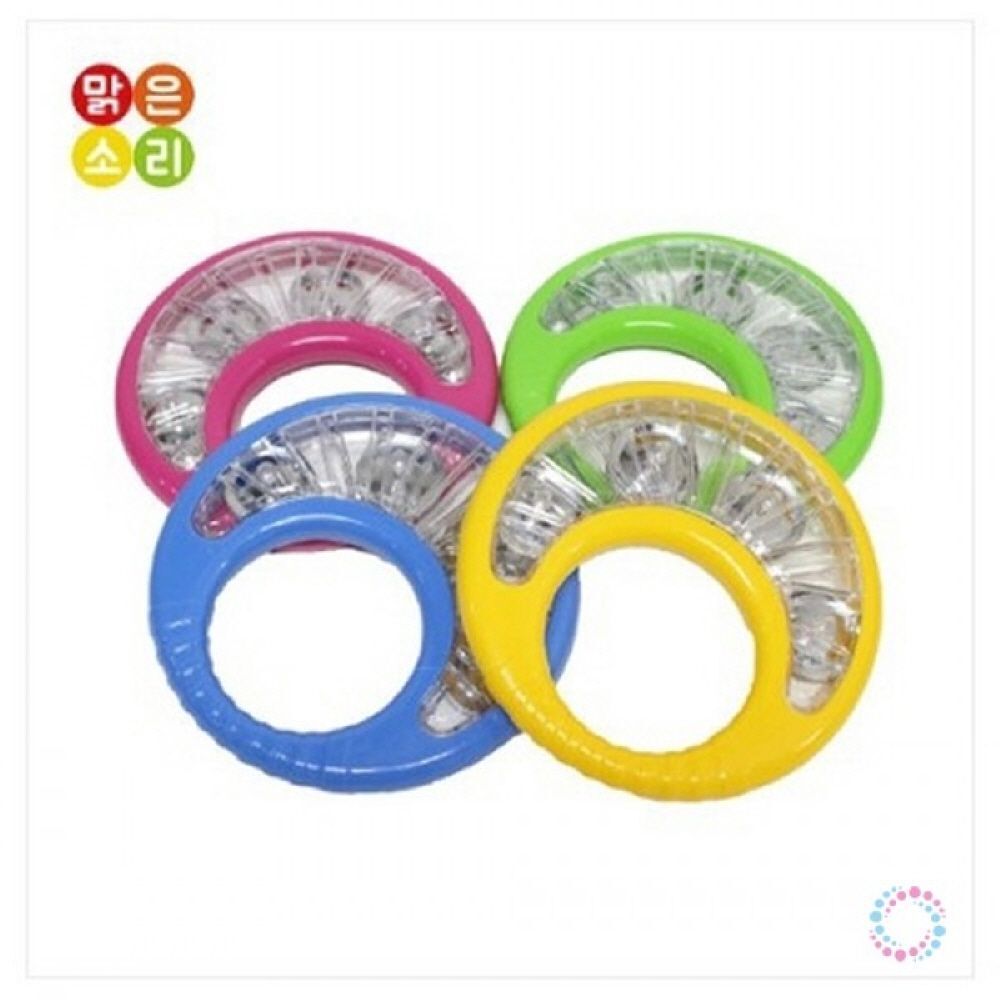 에이치플러스몰 맑은소리 베이비 탬버린 색상랜덤