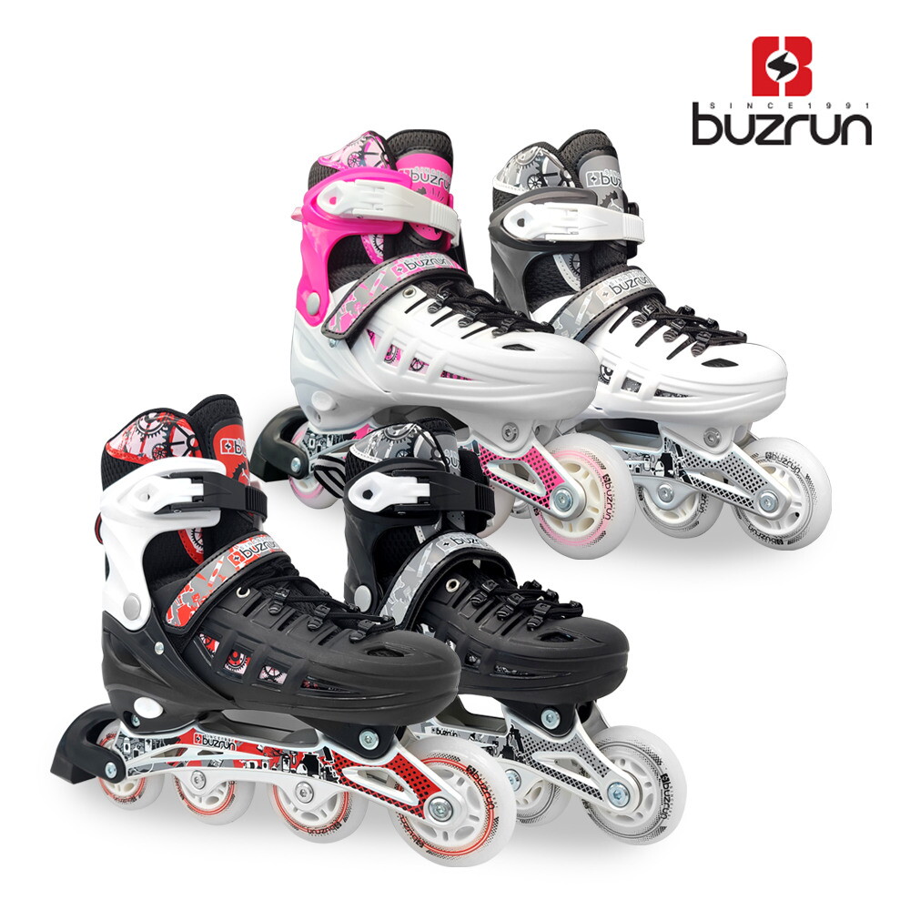 브렌스 [브렌스]NEW 버즈런 유아 아동 사이즈조절 인라인스케이트