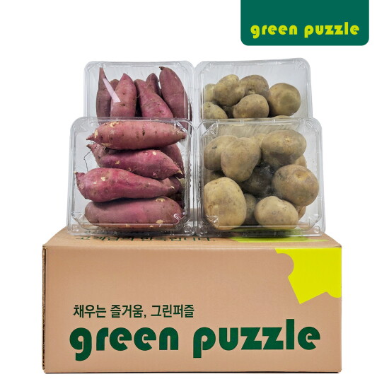 [그린퍼즐](그린퍼즐) 베니하루카 고구마 2Kg 수미 감자 2kg (1kg x 4개)