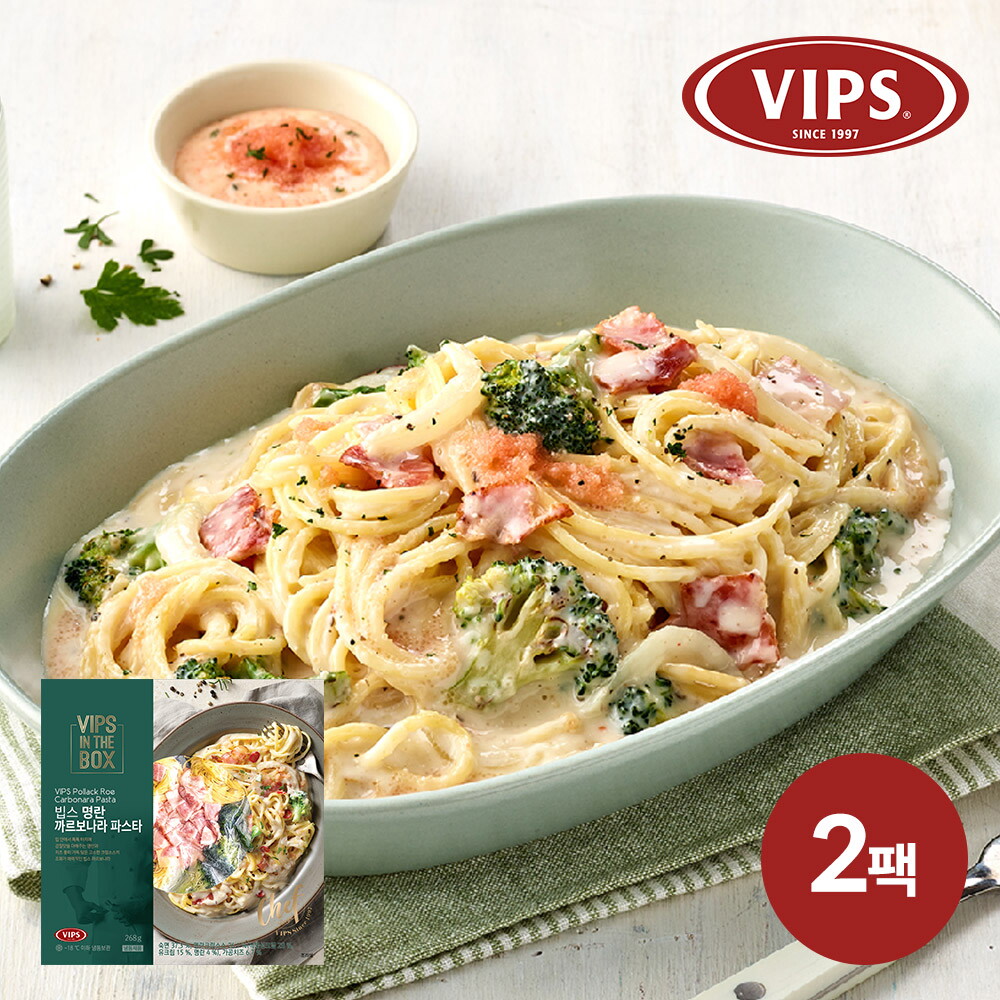 빕스 [빕스] 명란 까르보나라 파스타 268g 2팩