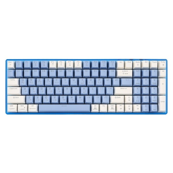 지클릭커 지클릭커 슈퍼히어로 SPK100 저소음 무선 블루투스 기계식 (밀키 블루)