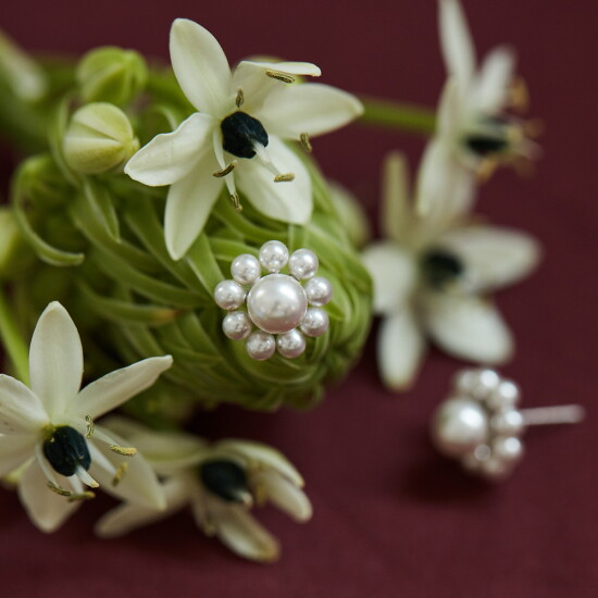 [빈티지헐리우드][빈티지헐리우드]Pearl Flower Earrings_VH2279EA013B