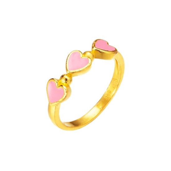 [삼성금거래소][삼성금거래소 멜로라] R컬렉션 24K 컬러풀 하트 반지 3.75g