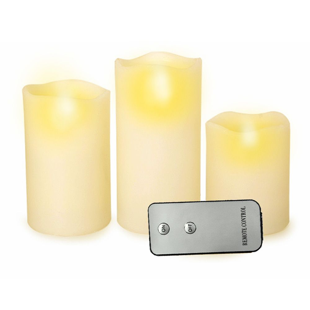 석진케이 스마트양초 고급형 리모컨 전자양초 3P세트 스마트촛불 캔들바디