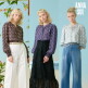 [안나수이]안나수이 ANNA SUI 오리지널 패턴 실크 블랜딩 블라우스