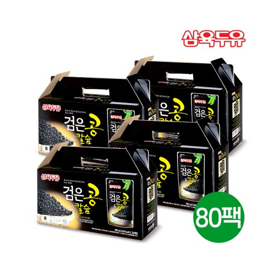 [삼육식품]삼육두유 검은콩 & 칼슘 파우치 190ml 총 80팩