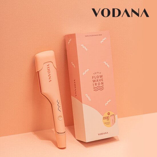 [보다나] 트리플 플로우 물결 고데기 25mm 코랄 (물결펌)