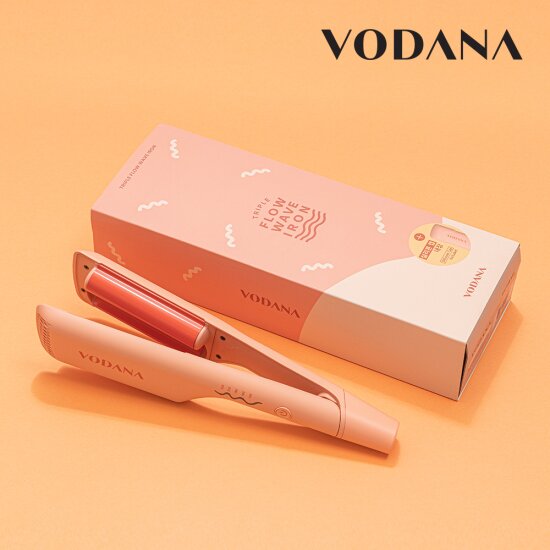 [보다나] 트리플 플로우 물결 고데기 25mm 코랄 (물결펌)
