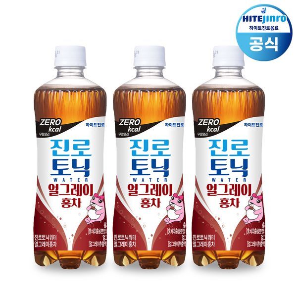 교보문고 하이트진로 진로 토닉워터 홍차 600ml x 20et