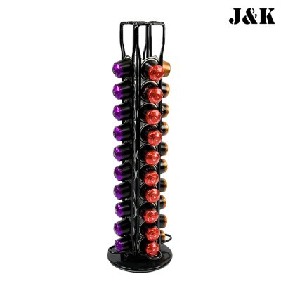 텐바이텐 카누 커피 캡슐보관함 호환용 회전 40구 블랙 거치대 디스펜서