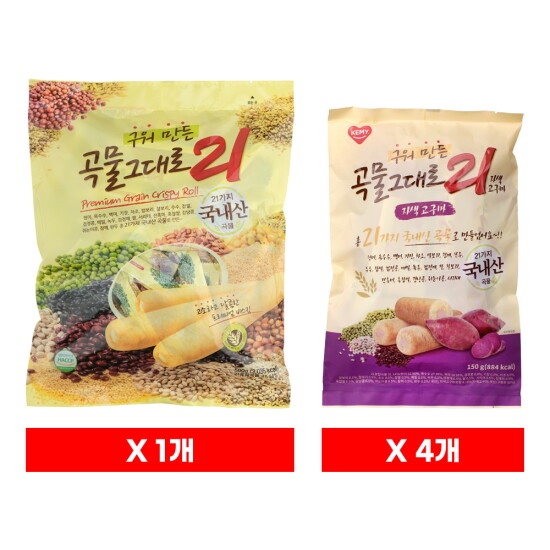 [개미식품]곡물그대로21 오리지널 500g 1봉 + 자색고구마 150g*4봉