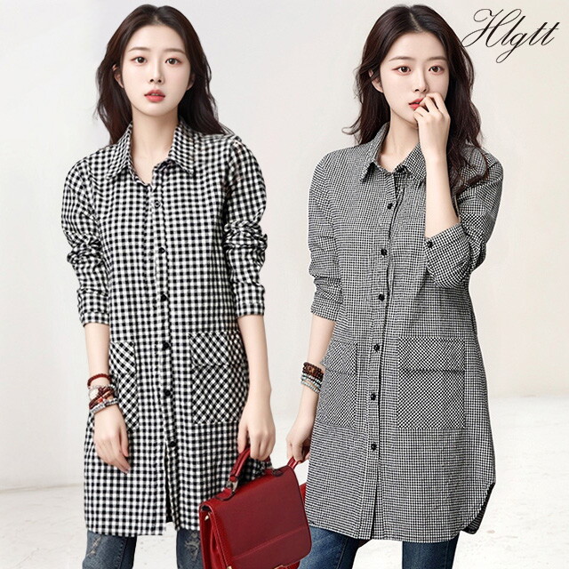 주식회사 헬리꽁땡 헬리꽁땡 [헬리꽁땡]듀오체크포켓미디셔츠2종