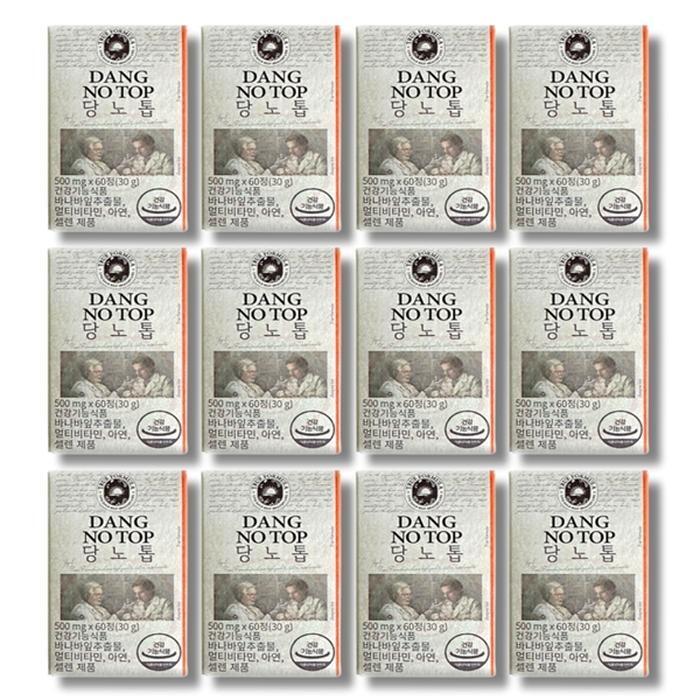 셀러허브 식품 [건강나라] 트루포뮬러 당노톱 500mg x 60정 12박스