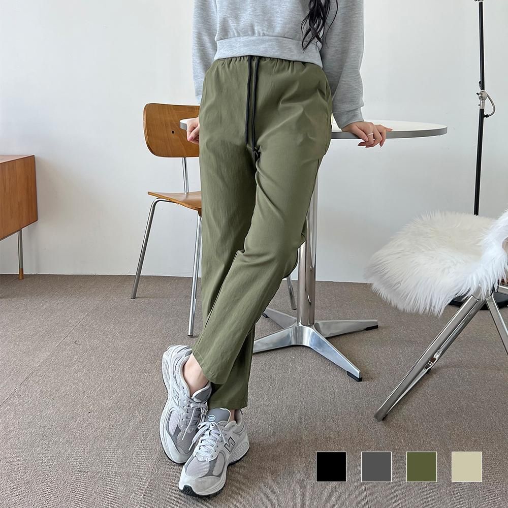 치치몰07협력업 라이프커머스 슬랙스 팬츠 긴바지 벨리브 여자 밴딩 일자바지 SD220990 바