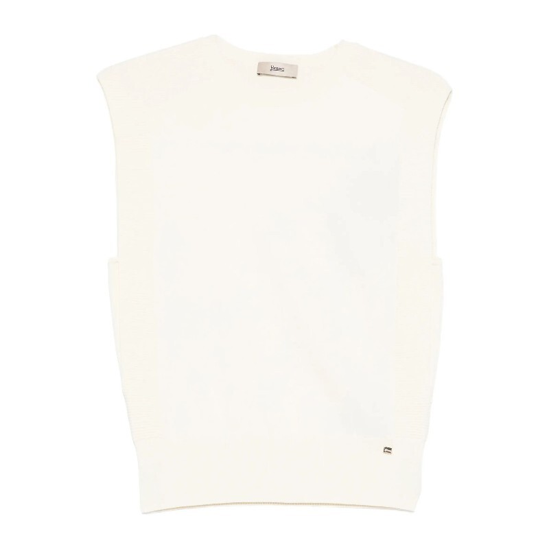 에르노 에르노 메탈 로고 탭 저지 니트 조끼 MG000163D76092 1200