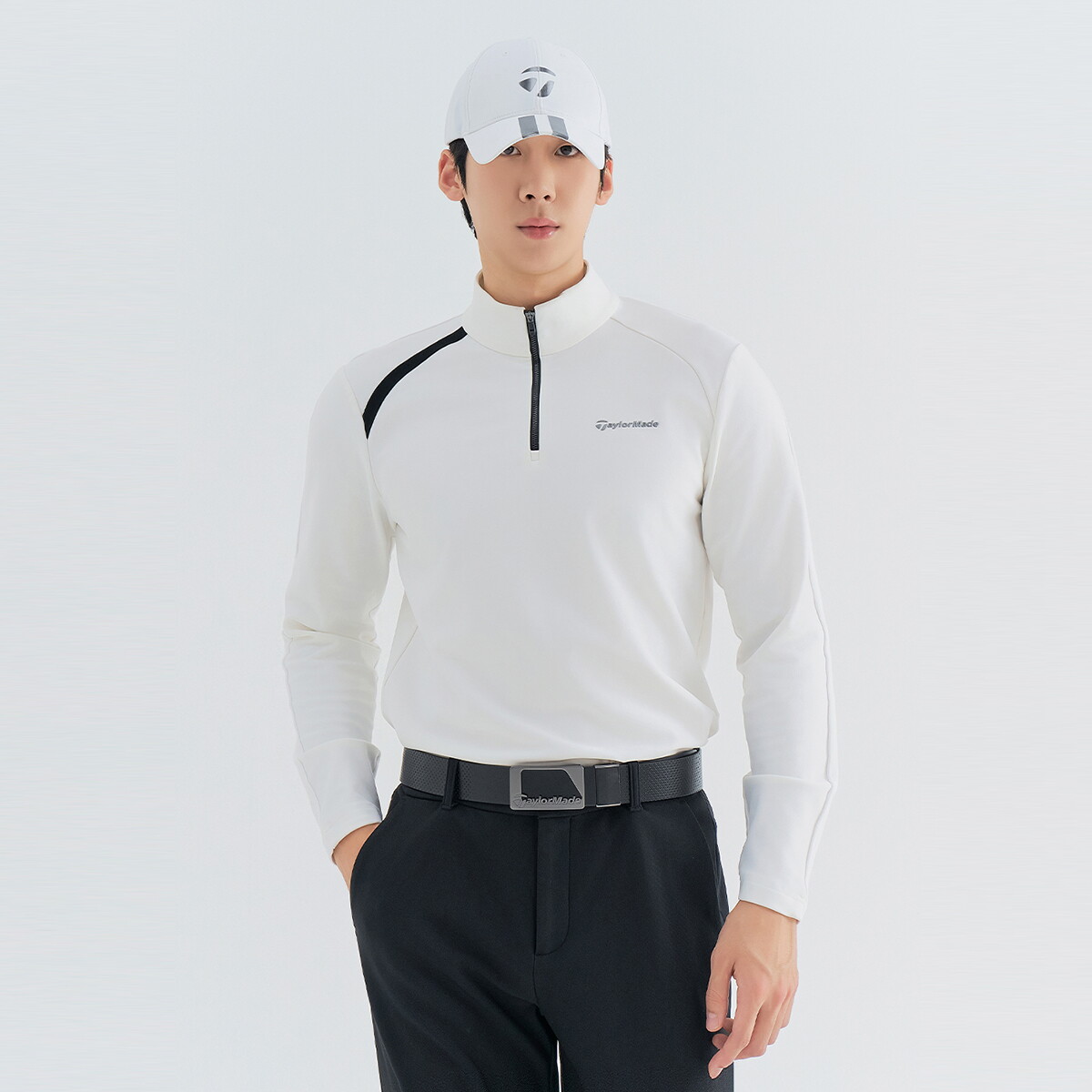 테일러메이드 어패럴 [테일러메이드] 남성 아코디오 반집업 티셔츠 TTN-33HG43-101