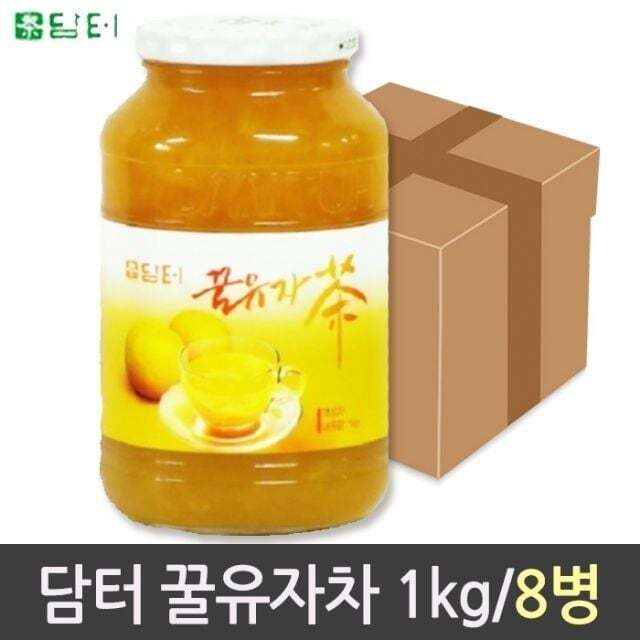 친절한탄씨 커피믹스 레몬청 과일 선물 8개 1kg 유자차 꿀유자차 고흥 남해