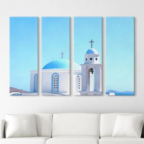 교보문고 꾸밈 cu045-맑은하늘산토리니 대형노프레임세트