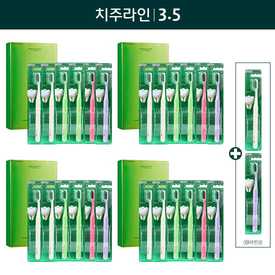 [죽염]죽염 치주라인 칫솔 6개입 4개 + 칫솔 2개