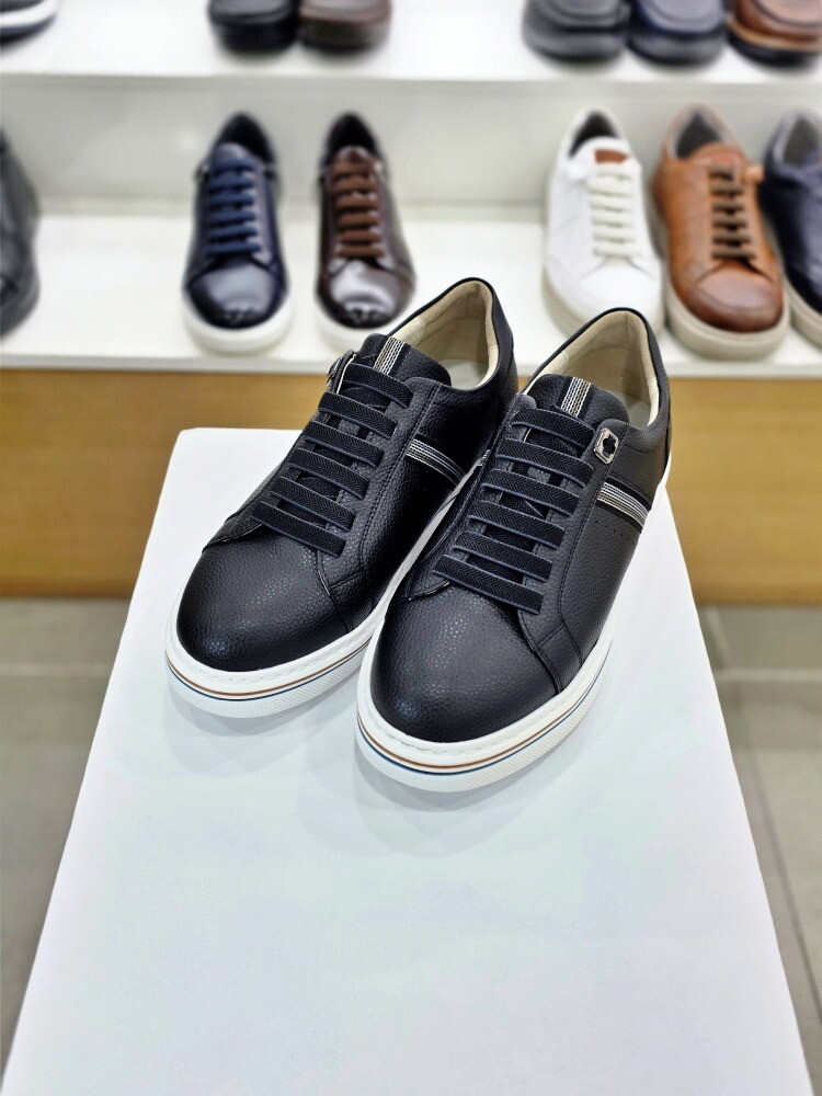 미셸 by 탠디 탠디 (패플) [탠디]라인 포인트 슬림 데일리 남성 스니커즈 블랙 Y25022_DG D545_DG