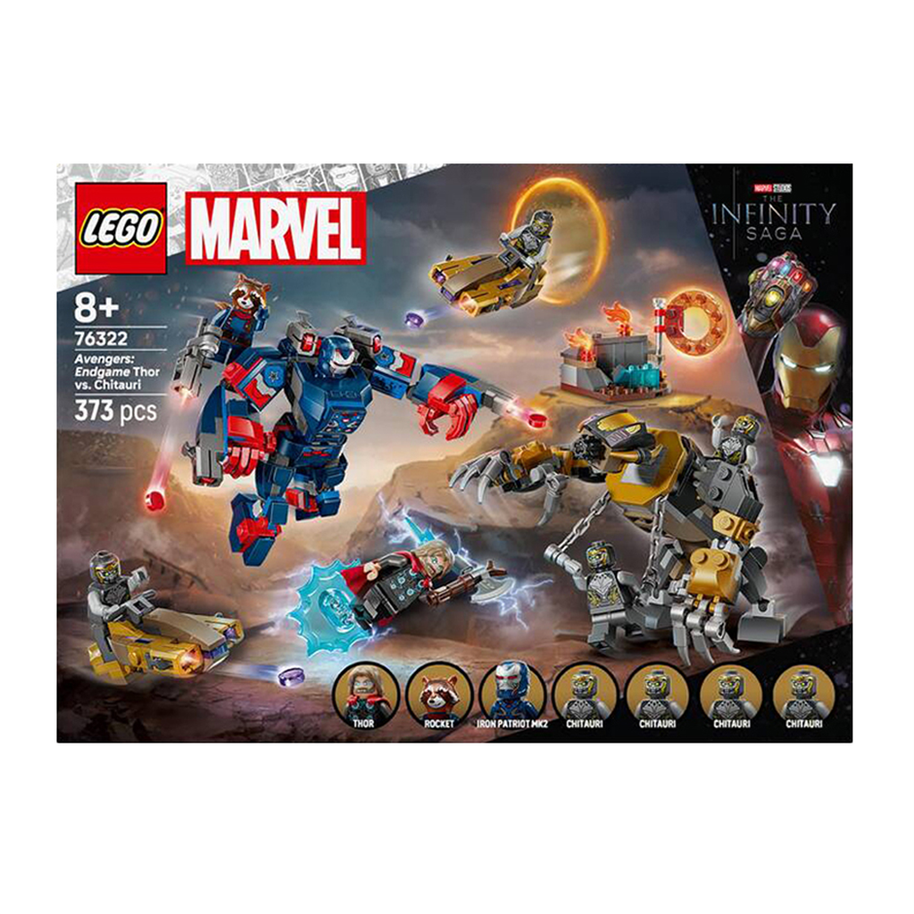 레고 76322 마블 슈퍼히어로 어벤져스 엔드게임 토르 대 치타우리 레고
