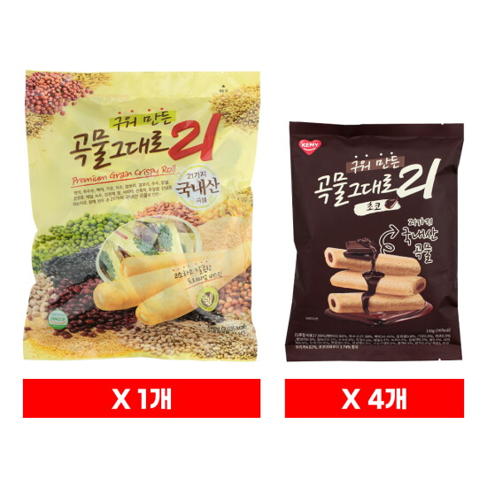 [개미식품]곡물그대로21 오리지널 500g 1봉 + 초코 150g*4봉