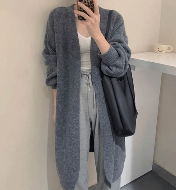 드레스허그 [드레스허그]엔티스 롱 니트 가디건 4color