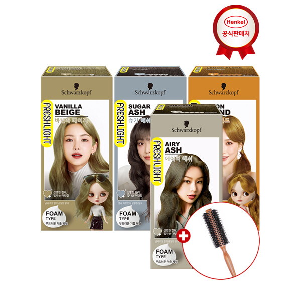 사이오스 [사이오스][롤빗 증정] 프레쉬라이트 폼타입 염색제 x 4개